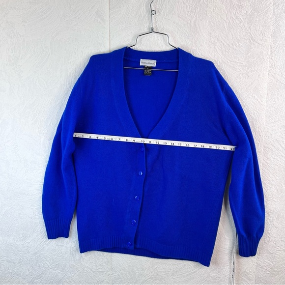 Marisa Baroni Royal Blue Wool Blend Sweater Cardigan Size Small - Picture 6 of 8